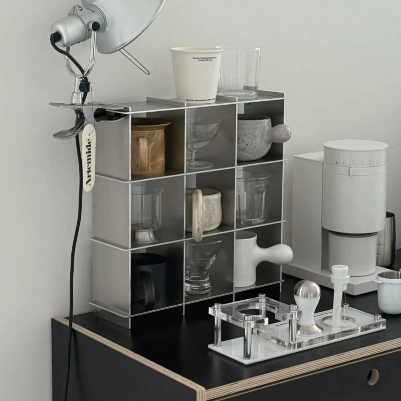 Kitchen Appliances Rack - Rak Penyimpanan Cangkir Minimalis dari Aluminium