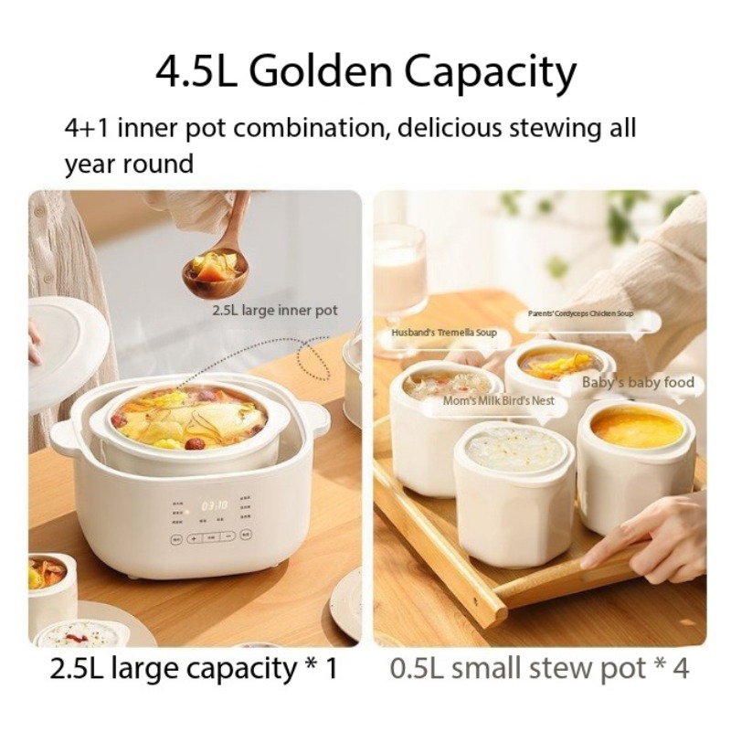 Panci Rebus Otomatis Keramik 4 - Slow Cooker Ceramic ulasan dan harga