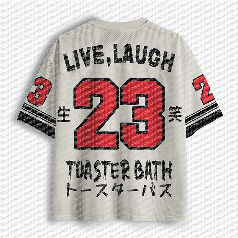 Kaos Jersey V-Neck Putih Hitam - Bread Maker Machine ulasan dan harga