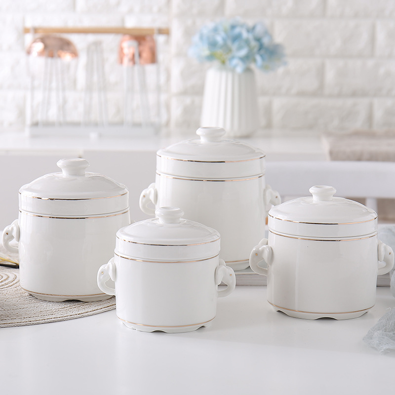 Panci Rebusan Keramik Putih Mu - Slow Cooker Ceramic ulasan dan harga