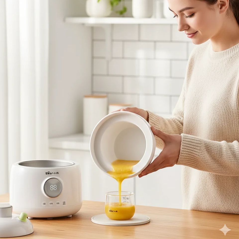 Panci Masak Bayi Bear, Slow Co - Slow Cooker Ceramic ulasan dan harga