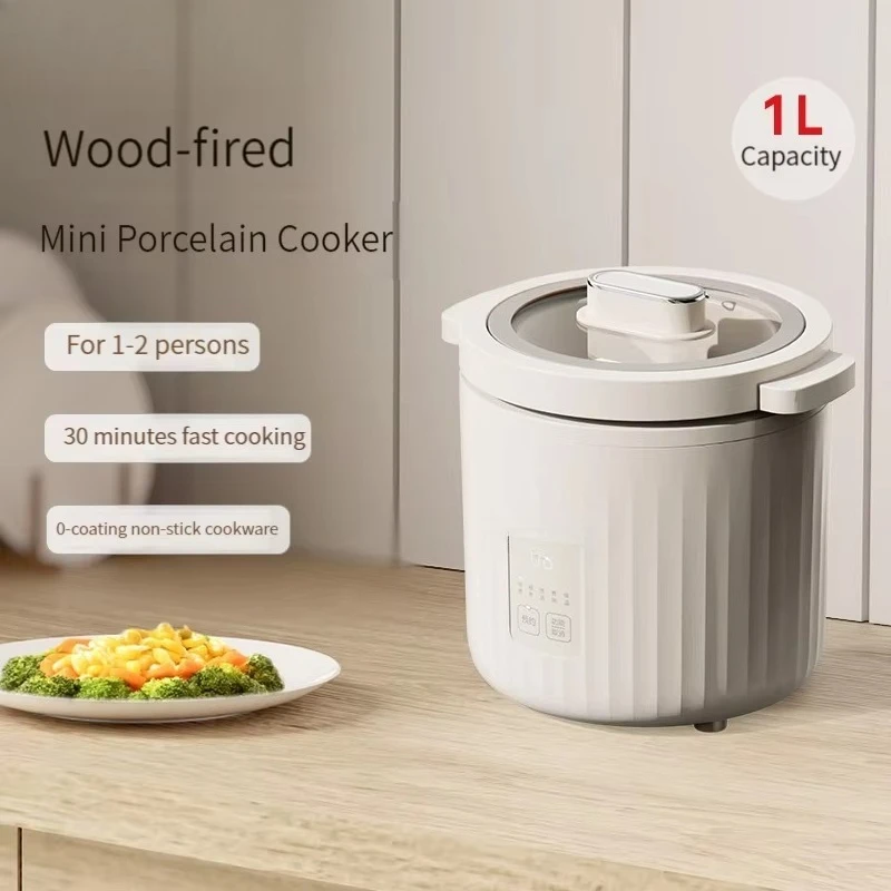 Penanak Nasi Mini Kecil 1L 110 - Slow Cooker Ceramic ulasan dan harga