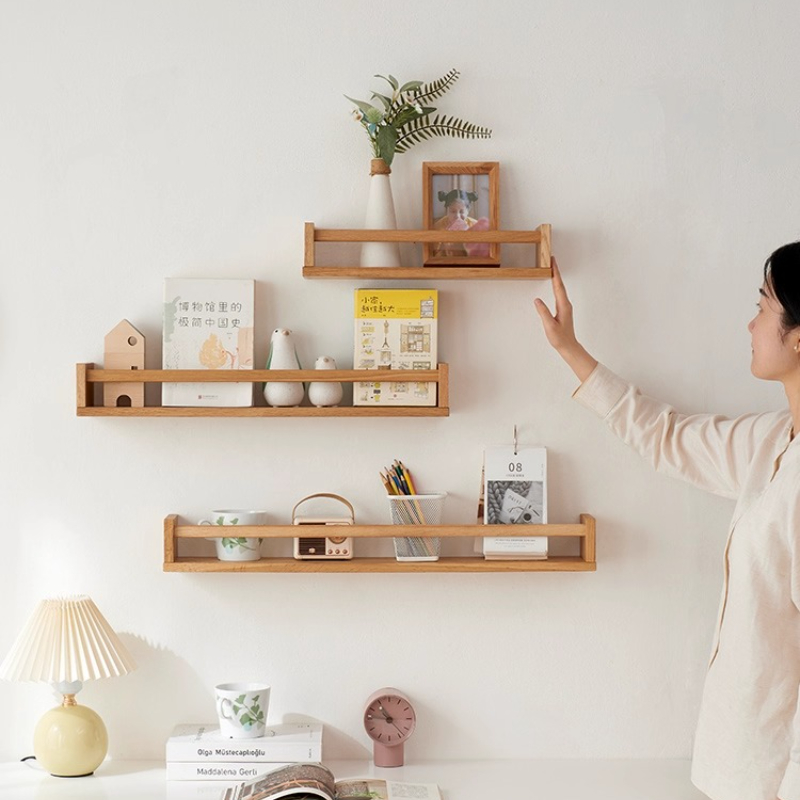 Rak Dinding Kayu Solid untuk B - Kitchen Appliances Rack ulasan dan harga